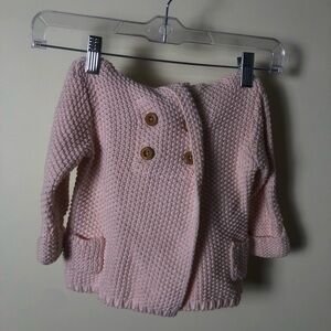 Beba Bean Baby Jacket/Pea Coat sz 6-12 Months Pink